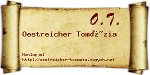 Oestreicher Tomázia névjegykártya